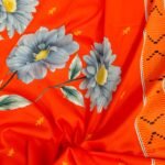 Luxury Twill Cotton Bedsheet – King Size – 3Pecs – Happy Orange - Image 3