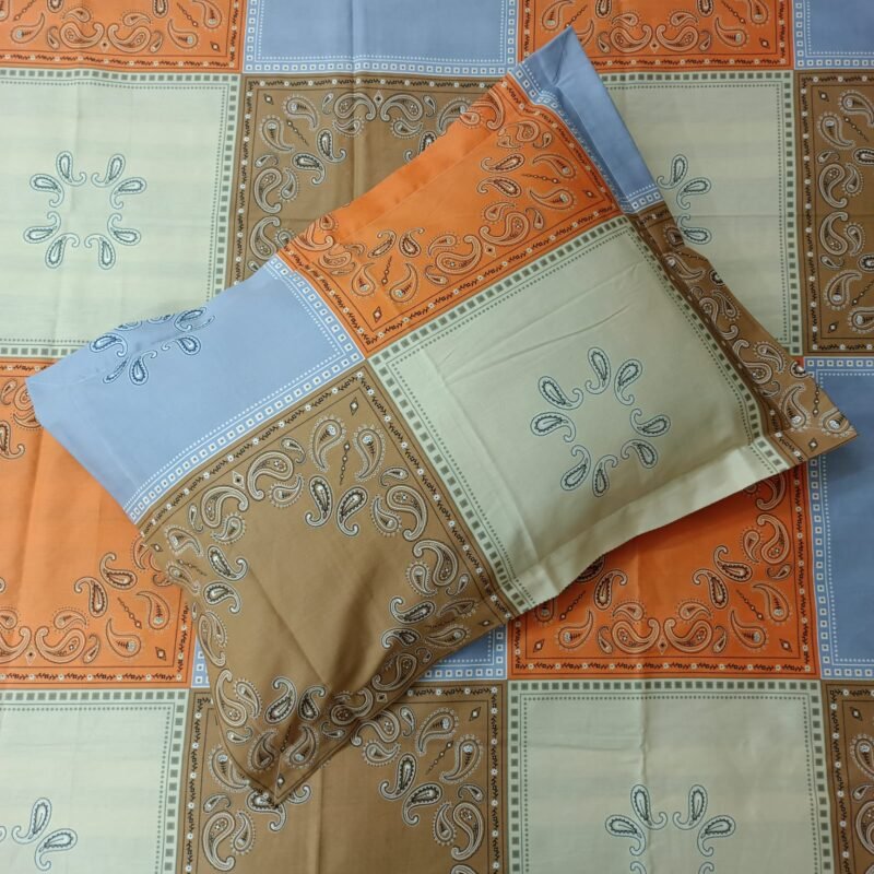 Luxury Twill Cotton Bedsheet – King Size – 3Pecs – Chocolate Box - Image 3