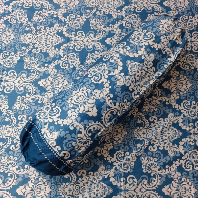 Luxury Twill Cotton Bedsheet – King Size – 3Pecs – Royel Blue - Image 3