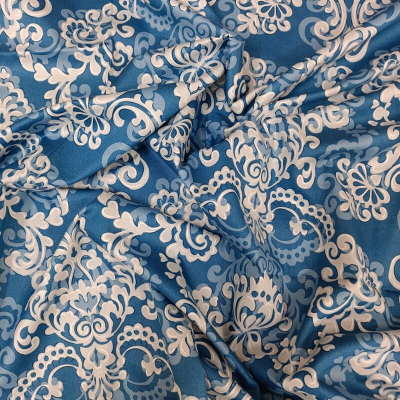 Luxury Twill Cotton Bedsheet – King Size – 3Pecs – Royel Blue - Image 2