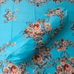 Luxury Twill Cotton Bedsheet – King Size – 3Pecs – Firoza Rose - Image 2