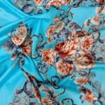 Luxury Twill Cotton Bedsheet – King Size – 3Pecs – Firoza Rose - Image 4