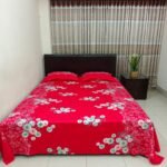 Luxury Twill Cotton Bedsheet – King Size – 3Pecs – Red Snow - Image 4