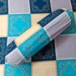 Luxury Twill Cotton Bedsheet – King Size – 3Pecs – Blue Box - Image 2