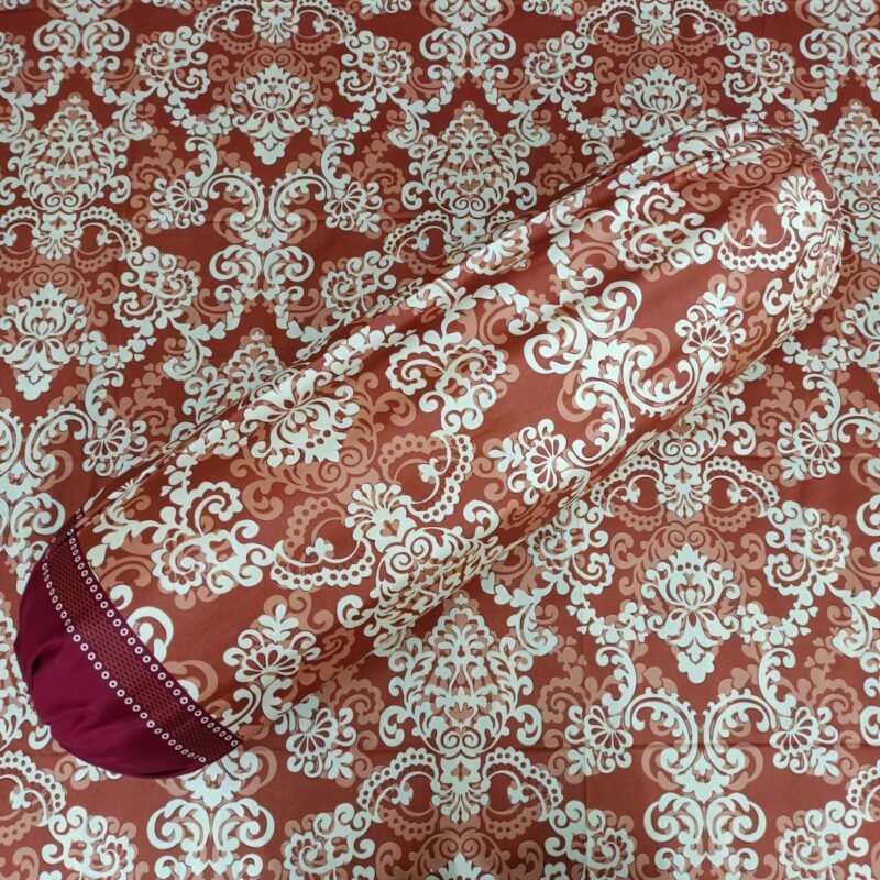 Luxury Twill Cotton Bedsheet – King Size – 3Pecs – Royel Brown - Image 2