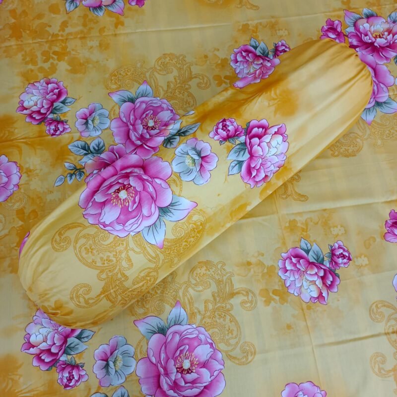 Luxury Twill Cotton Bedsheet – King Size – 3Pecs – Bashonti - Image 2