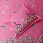 Luxury Twill Cotton Bedsheet – King Size – 3Pecs – Lux Pink - Image 3