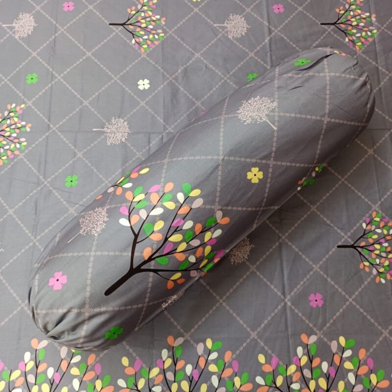 Luxury Twill Cotton Bedsheet – King Size – 3Pecs – Blue Ash - Image 2