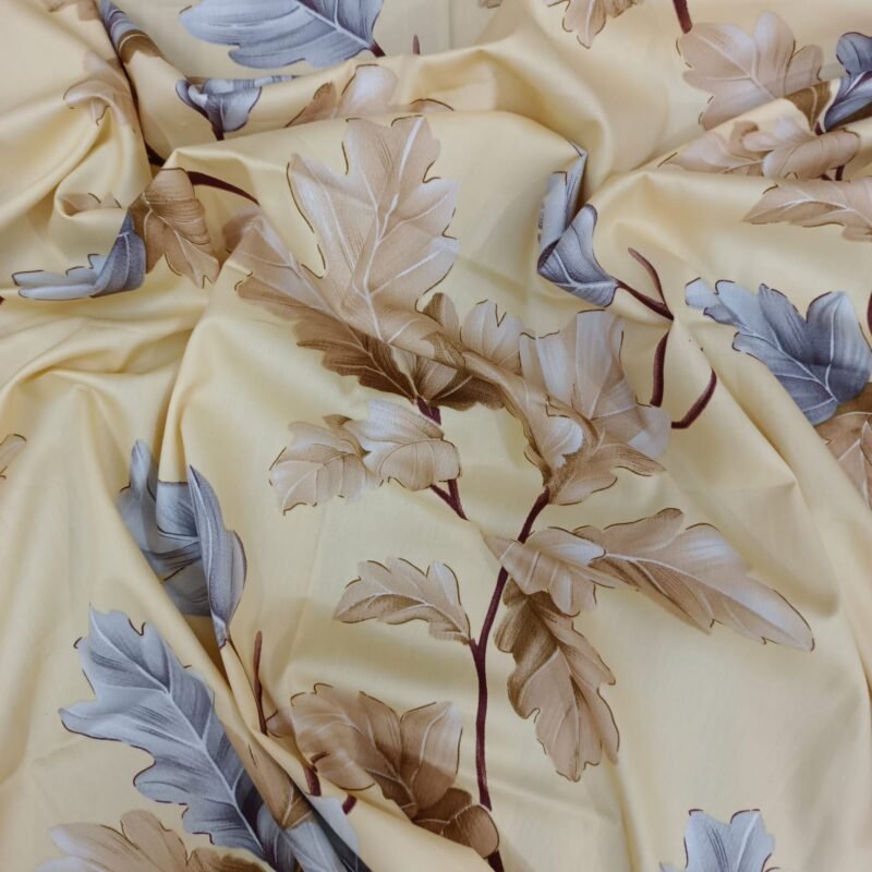 Luxury Twill Cotton Bedsheet – King Size – 3Pecs – Snow Cream - Image 2