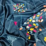 Luxury Twill Cotton Bedsheet – King Size – 3Pecs – Blue Tree - Image 4