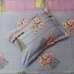 Luxury Twill Cotton Bedsheet – King Size – 3Pecs – Purple Aurora - Image 3