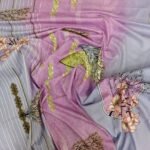 Luxury Twill Cotton Bedsheet – King Size – 3Pecs – Purple Aurora - Image 4