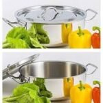 SKB SuS304 food grade stainless steel Curry Sauce Pot with SS Lid and Handle.