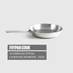 SKB Stainless Steel Special Frying Pan with SS Handle – Silver - Image 7