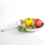 SKB Stainless Steel Special Frying Pan with SS Handle – Silver - Image 2