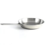 SKB Stainless Steel Special Frying Pan with SS Handle – Silver - Image 3
