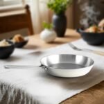 SKB Stainless Steel Special Frying Pan with SS Handle – Silver