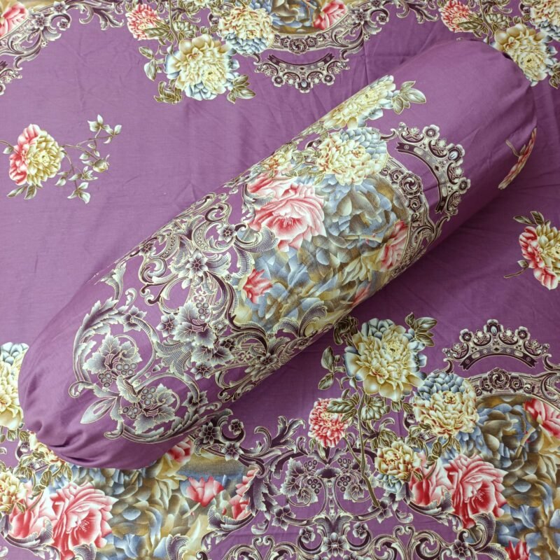 Luxury Twill Cotton Bedsheet – King Size – 3Pecs – Rose Purple - Image 3