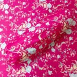 Luxury Twill Cotton Bedsheet – King Size – 3Pecs – Megenta Royel - Image 3