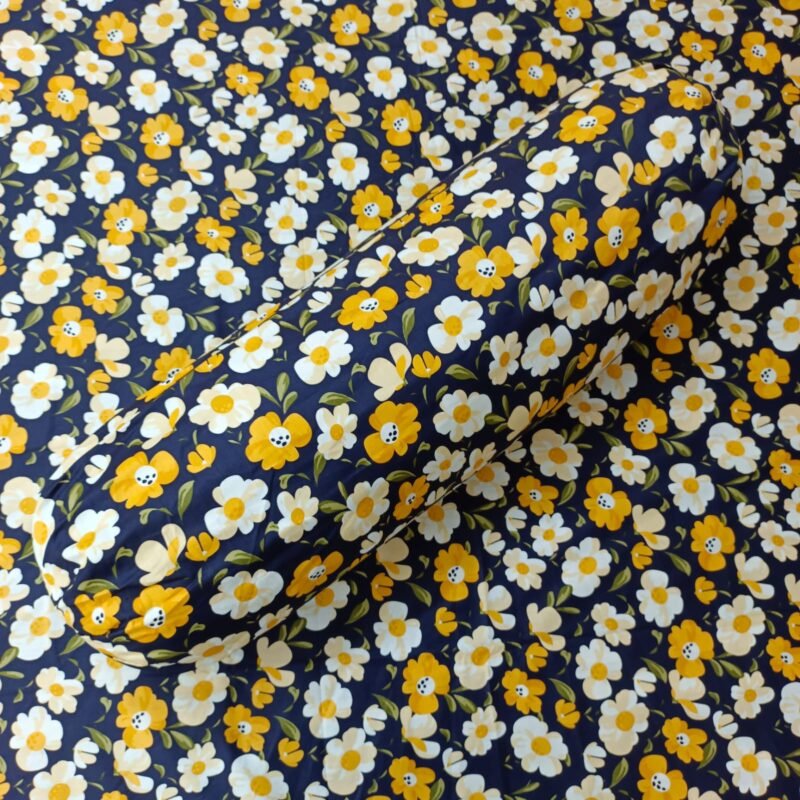 Luxury Twill Cotton Bedsheet – King Size – 3Pecs – Blue Cosmos - Image 3
