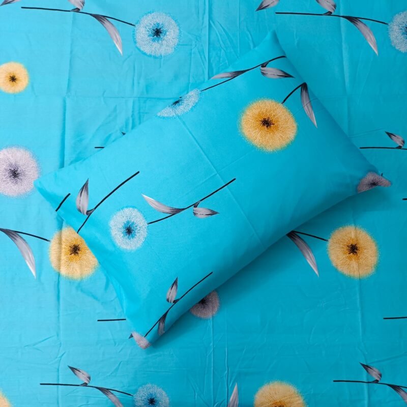 30/30 Count Luxury Exclusive Bedsheet – King Size – 3 Pecs Set – Neon Sky - Image 2