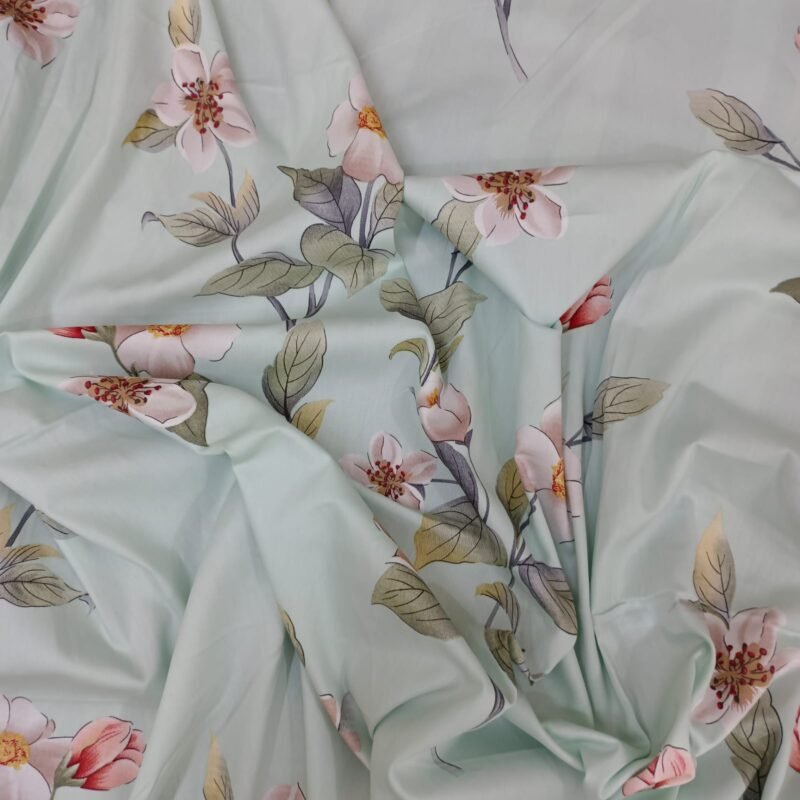 30/30 Count Luxury Exclusive Bedsheet – King Size – 4 Pecs Set – Pastel Flora - Image 4