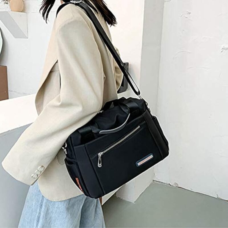 Luxury Bag Waterproof Nylon Shoulder Ladies Travel Crossbody ( Black Color) - Image 2