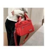 Luxury Bag Waterproof Nylon Shoulder Ladies Travel Crossbody ( Red Color) - Image 2