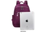 Nylon Backpack Durable Waterproof Casual Shoulder Bag (purple Color) - Image 2