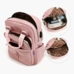 New leisure nylon ladies CHINA Bagpack (pink) - Image 2