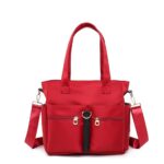 Women Casual Large Capacity Waterproof Oxford Cloth Bag(maroon)