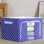 Oxford cloth large capacity fabric box storage basket(Blue)