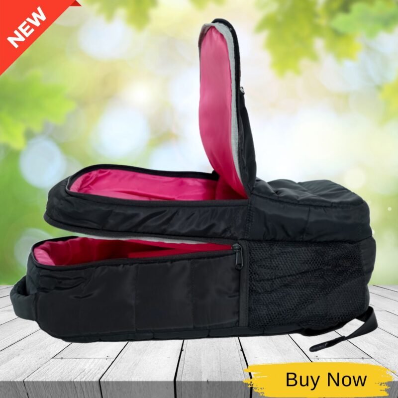 Givova Holland Quilted Padded Backpack Givova Unisex Multipocket Waterproof Black Backpack - Image 2