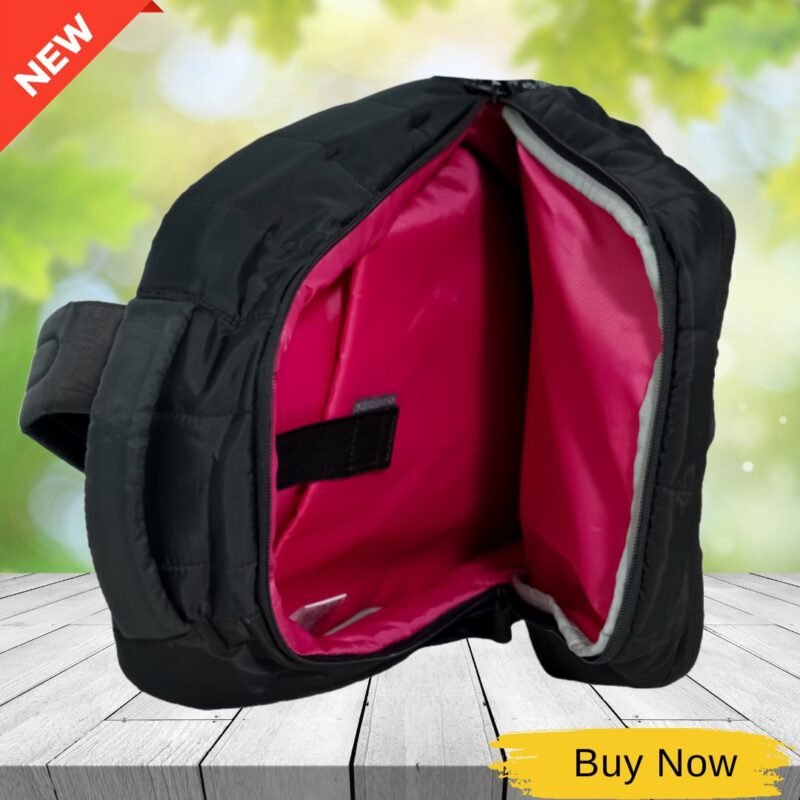 Givova Holland Quilted Padded Backpack Givova Unisex Multipocket Waterproof Black Backpack - Image 3