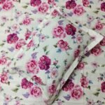 Luxury Twill Cotton Bedsheet – White Rose - Image 2