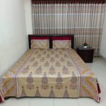 Luxury Twill Cotton Bedsheet – King Size – 3Pecs Set – Daman Maroon