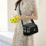 Multi-Layer Zipper New Niche Design Shoulder Bag Fashionable Crossbody Bag - Image 2