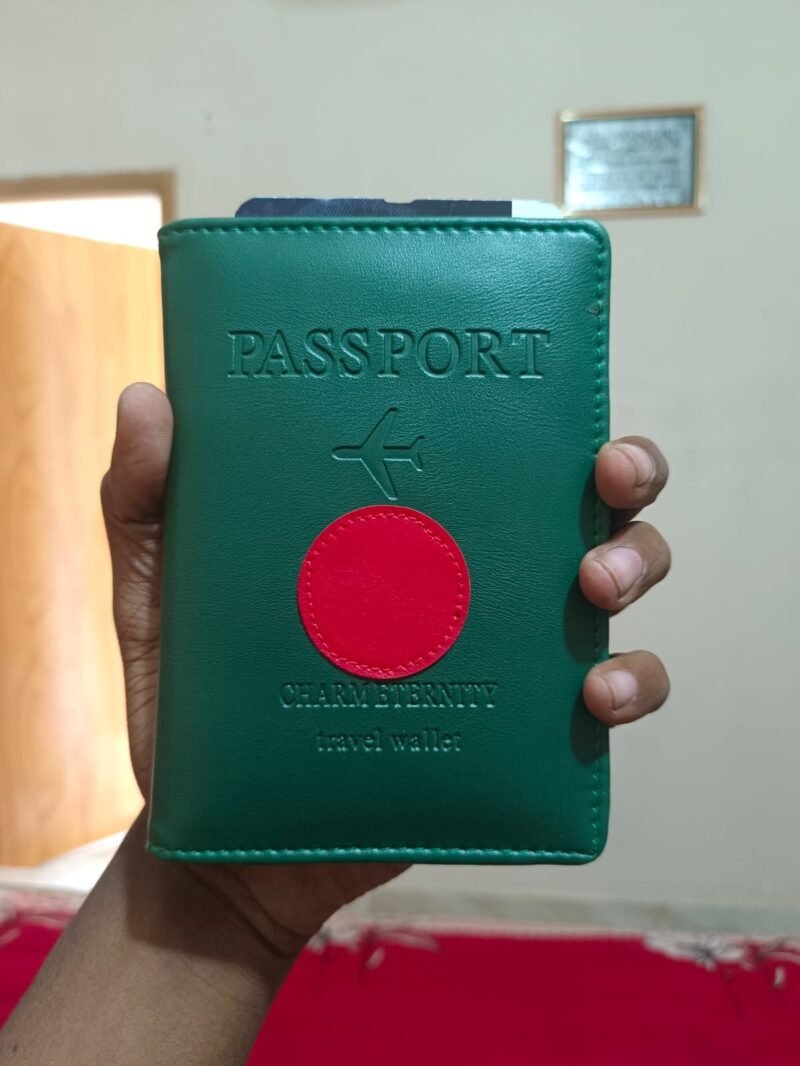 100% Leather Passport Covers Holder Wallet Case - Image 3