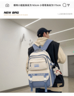 Academy Style School Bag Book Bag Lightweight College Student Backpack(blue) - Image 5