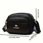 Multi-Layer Zipper New Niche Design Shoulder Bag Fashionable Crossbody Bag - Image 4
