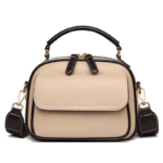 New Sac a Main Women Handbag soft small Shoulder Pu Leather Tote Hand Bags for Ladies(Apricot) - Image 3