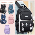 Kids Backpack Children School Bags Waterproof Primary Schoolbag Book Bag (black) - Image 3