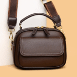 New Sac a Main Women Handbag soft small Shoulder Pu Leather Tote Hand Bags for Ladies(coffee) - Image 2