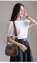 New Sac a Main Women Handbag soft small Shoulder Pu Leather Tote Hand Bags for Ladies(coffee) - Image 3