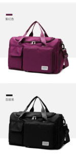 Fashionable Large Capacity Travel & Gym Bag purple - Image 4