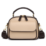 New Sac a Main Women Handbag soft small Shoulder Pu Leather Tote Hand Bags for Ladies(Apricot)