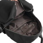 2025 New Hot Women's Backpacks Designer High Quality Soft Nylon Simple Fashion Bag(Black) - Image 2
