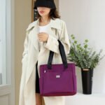 Fashion Shopping Bag ( Purple color ) - Image 2