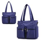 Women Casual Large Capacity Waterproof Oxford Cloth Bag(Dark Blue) - Image 2