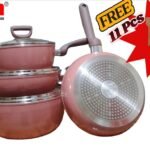 Kiam Super Ceramics 7 pcs Cookware set IB + 11Pcs Free( Stock limited)